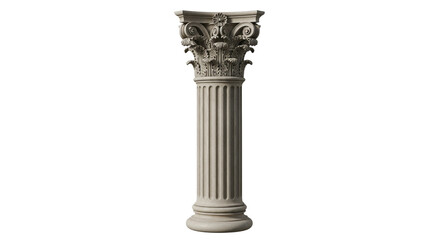 Classical Column with Transparent Background Architectural Design Element