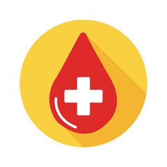 A symbol of life Donate blood and save lives embodying hope and healing with vibrant red drop on