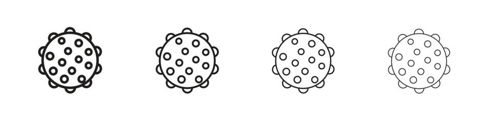 Massage ball icon vector graphics. black style vector icons
