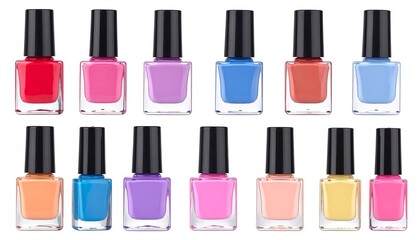 Obraz premium Colorful nail polish bottles