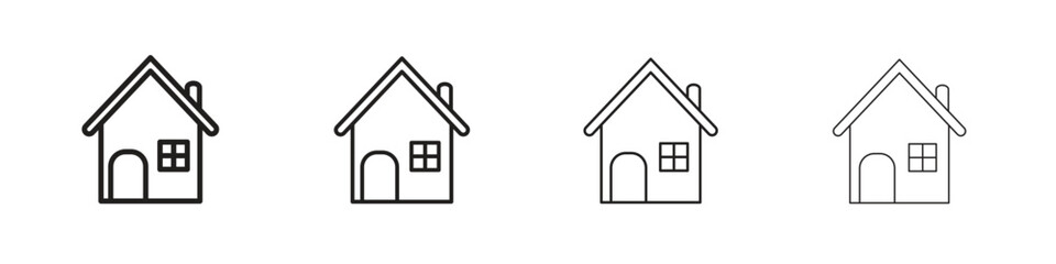 House icon vector graphics. black style vector icons