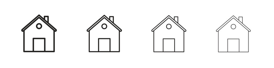 Home icon vector graphics. black style vector icons