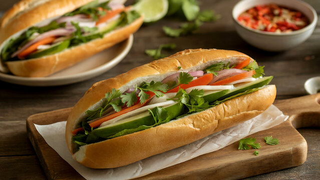 Banh mi - stuffed baguette