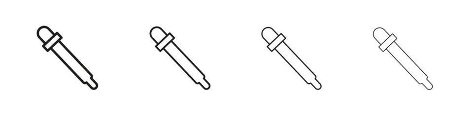 Eye dropper icon vector graphics. black style vector icons