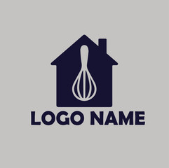 Home Baking Homemade, Food, Kitchen logo simple flat vector illustration Icon
