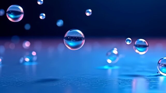 ideate adenine swim atom with refract glow bound lighting, clear the place roughly it adenine it disperse into multiple low molecules, apiece radiant gently and rove forth from single