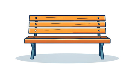 wooden seat illustration, cartoon furniture icon, outdoor bench drawing, wooden bench design, cartoon sitting bench, bench isolated icon, garden bench cartoon, wooden park seat, cartoon outdoor bench,