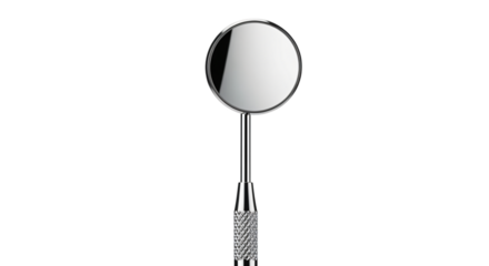 Dental mirror isolated on transparent background