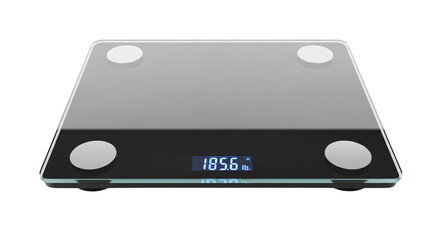 Digital scale isolated on transparent background