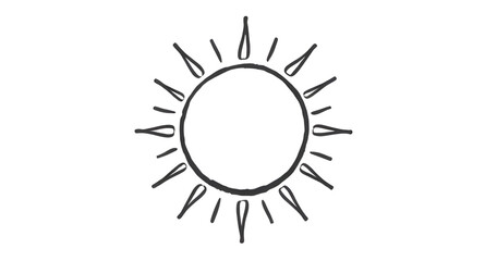 Fototapeta premium sun icon vector, radiant sun circle, stylized heat icon, solar power symbol, summer day element, eco sun design, light beam graphic, sunshine outline, nature rays vector, decorative sunrise, heat sour