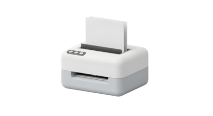 Printer with Paper, Office Equipment