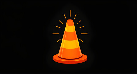 warning cone icon, traffic safety icon, hazard cone vector, roadside cone icon, barrier cone vector, traffic control icon, work zone cone, street cone icon, plastic cone vector, reflective cone illust
