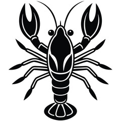 crayfish vector icon