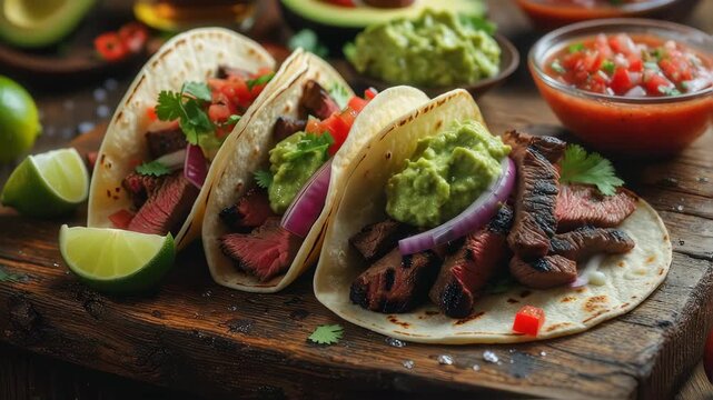 fresh tacos for lunch with family