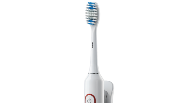 Electric toothbrush isolated on transparent background