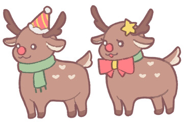 christmas reindeer illustration