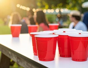 red solo cups