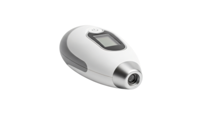 Digital infrared thermometer isolated on transparent background