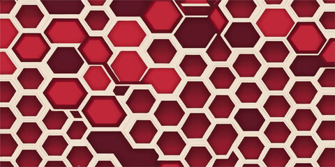 A sleek black honeycomb pattern creates a seamless vector backdrop with a geometric grid design