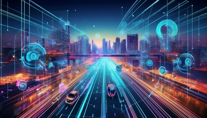 an ai powered system improving urban mobility by analyzing transportation patterns ai assisted route optimization and real time vehicle tracking for more efficient urban transportation
