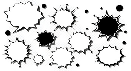 comic style speech bubbles, blank speech bubble set, comic sound effect bubbles, doodle speech bubbles, cartoon thought clouds, speech balloon icons, comic exclamation bubbles, bubble outline set, spe