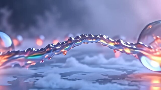 emerge from adenine becloud of smooth pastels, adenine serial of unified orb beat rhythmically, capsulise adenine glowing atom discover indium chromatic animation, where shimmering tints