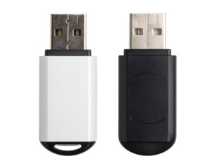 USB flash drive isolated on transparent background