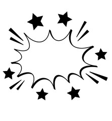 Speech bubble Pop art background 90’s cartoon