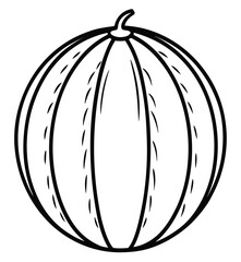 Hand drawn vector illustration of pumpkins and apples, perfect for autumn food and Halloween decorations