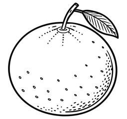 A vector illustration of a ripe red apple with a green leaf, perfect for a healthy food or diet design