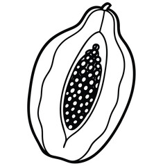 Fresh fruits vector illustration with apple banana and mango design