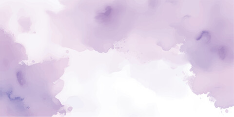 Lavender Purple Watercolor Aquarelle Wash Background with Organic Ink Texture for Feminine Digital Branding, Posters, and Luxury Wedding Templates