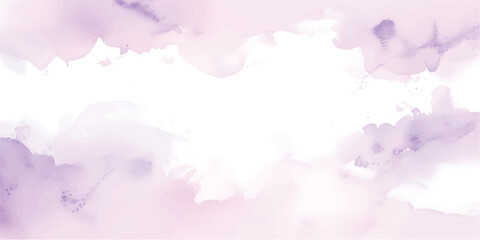 Abstract pink watercolor paint splashes create a vintage artistic background texture on paper with an ink and grunge design