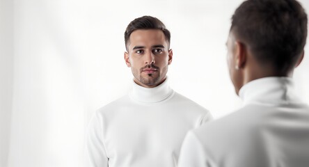 Determined Fencer Ready for Competition.