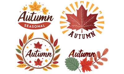 Autumn Clipart Collection And  Fall Leaves, Pumpkins, Seasonal Decorations