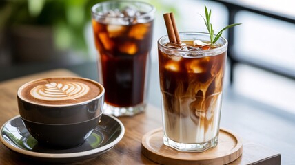 iced coffee latte cappuccino cold brew espresso cafe drink