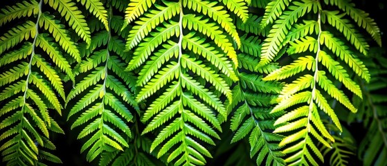 Fern green lush leaves full screen.