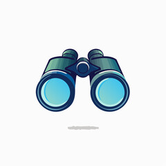 Illustration of Binoculars: Visualizing Distance, Observation, and Expanding Perspectives