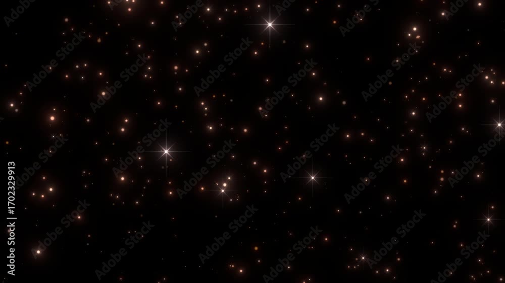 Wall mural overlay sparkles stars effect transparent animation backdrop