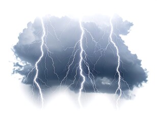 Stormy cloud with lightning