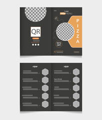 Creative modern food menu design template 