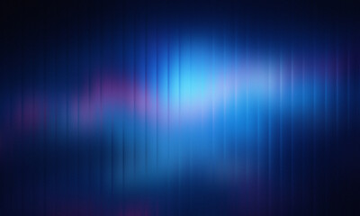Abstract blue and purple glowing light streaks in dark background