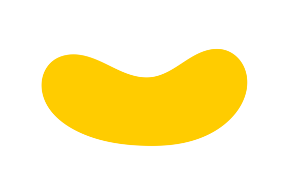 Yellow abstract blob shape for modern backgrounds, posters, templates, and creative graphic design projects - Powered by Adobe