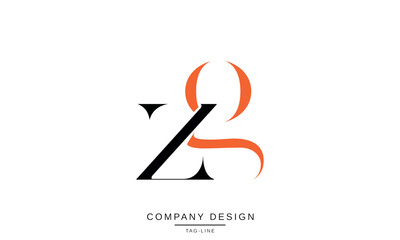 ZG, GZ, Z, G Abstract Letters Logo Monogram design Font Icon
