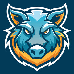 Fototapeta premium Boar Head Mascot Logo