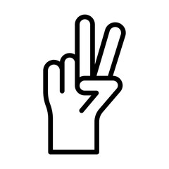 Victory Pose line icon