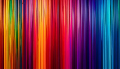 vertical stripes of vibrant colors creating a spectrum of hues showcasing the full rainbow of colors from red to purple