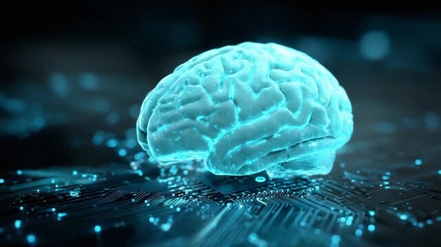 Digital brain on circuit board