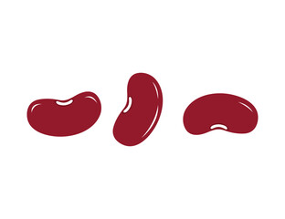 Healthy Red Beans Stock Illustration – Fresh Legumes Vector