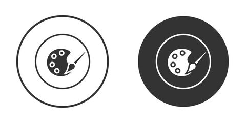 Fototapeta premium Palette icon vector. simple design logo icons set
